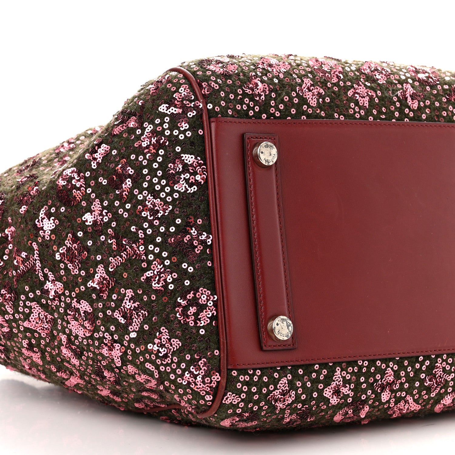 Louis Vuitton Sequin Monogram Sunshine Express North South Burgundy 10 of 11