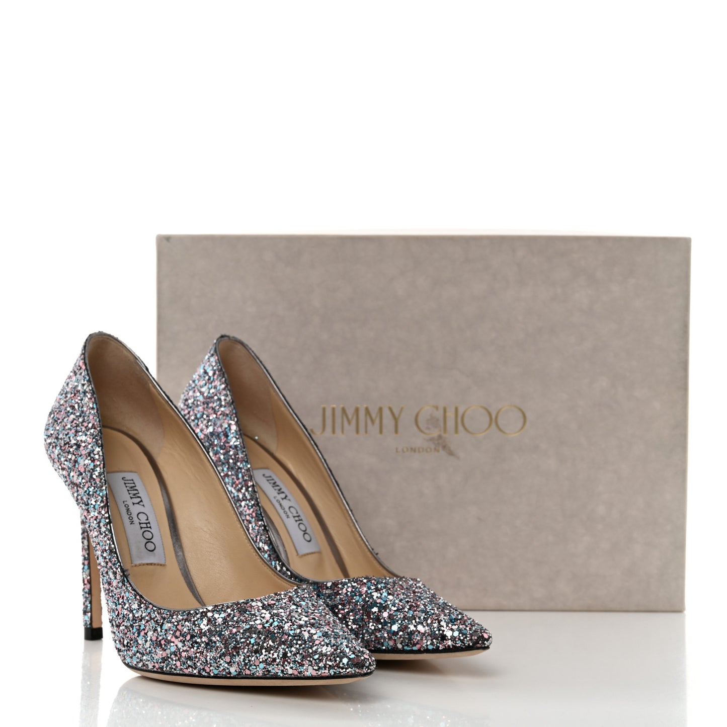 Coarse Glitter Romy 100 Pumps 37 Bubblegum