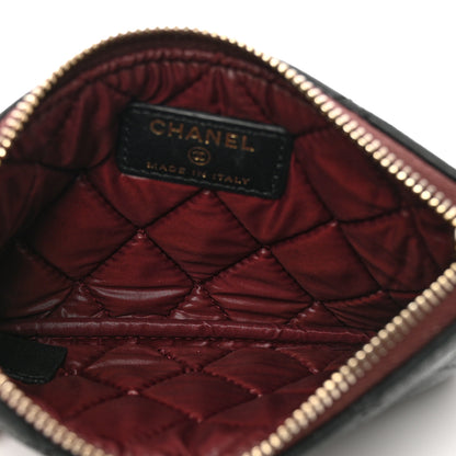 Chanel Lambskin Quilted Small Cosmetic Case Black 5 of 9
