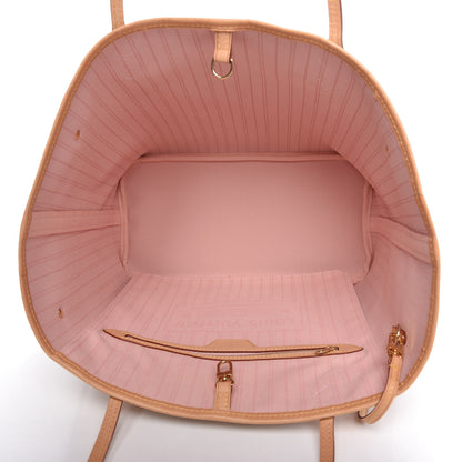 Louis Vuitton Damier Azur Neo Neverfull MM Rose Ballerine 5 of 9
