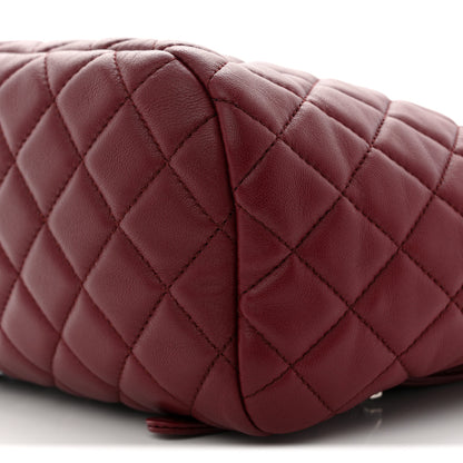 Chanel Lambskin Quilted Small Urban Spirit Backpack Red 10 of 12