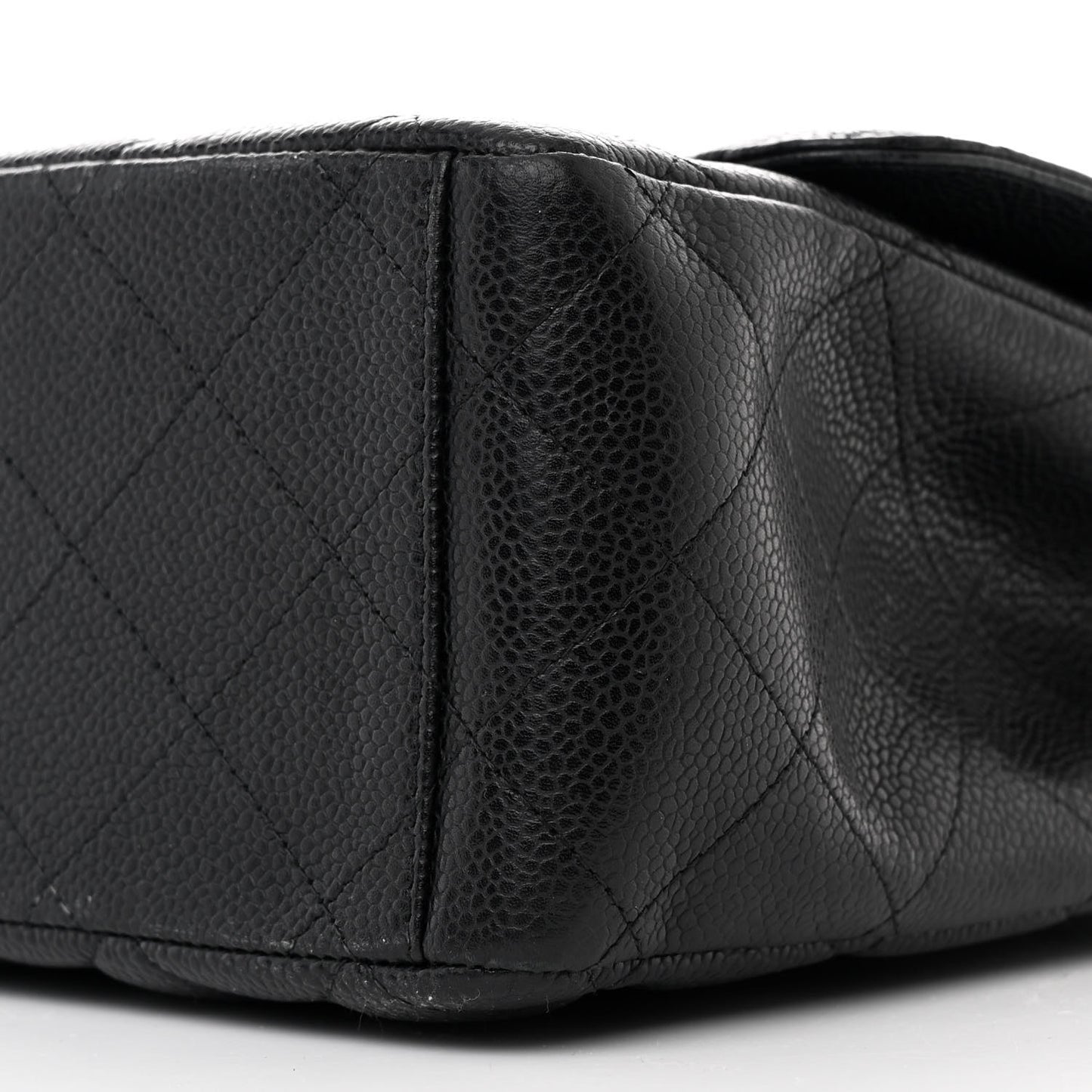 Caviar Quilted Maxi Double Flap Black