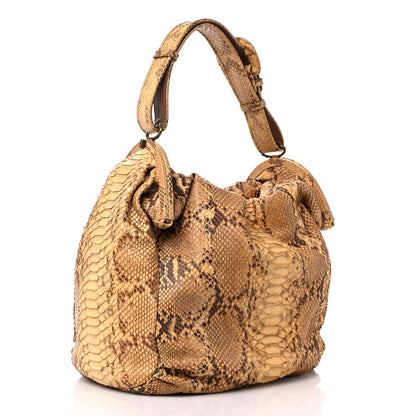 Bottega Veneta Waxed Snakeskin Duette Shoulder Bag 3 of 11
