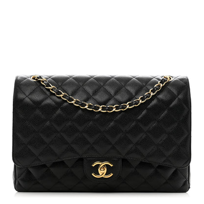 Chanel Caviar Quilted Maxi Double Flap Black 1 of 12