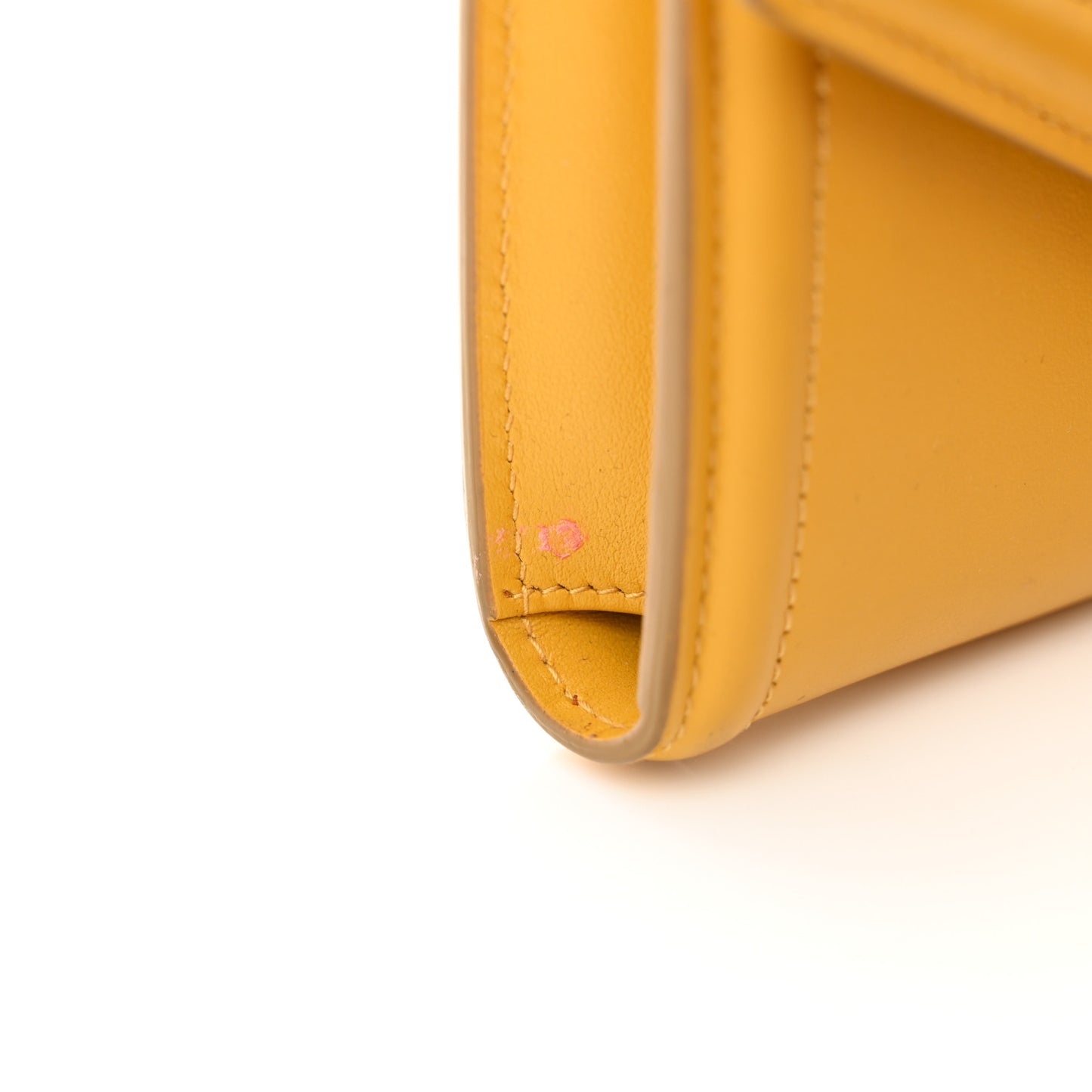 Smooth Calfskin Devotion Envelope Phone Bag Senape