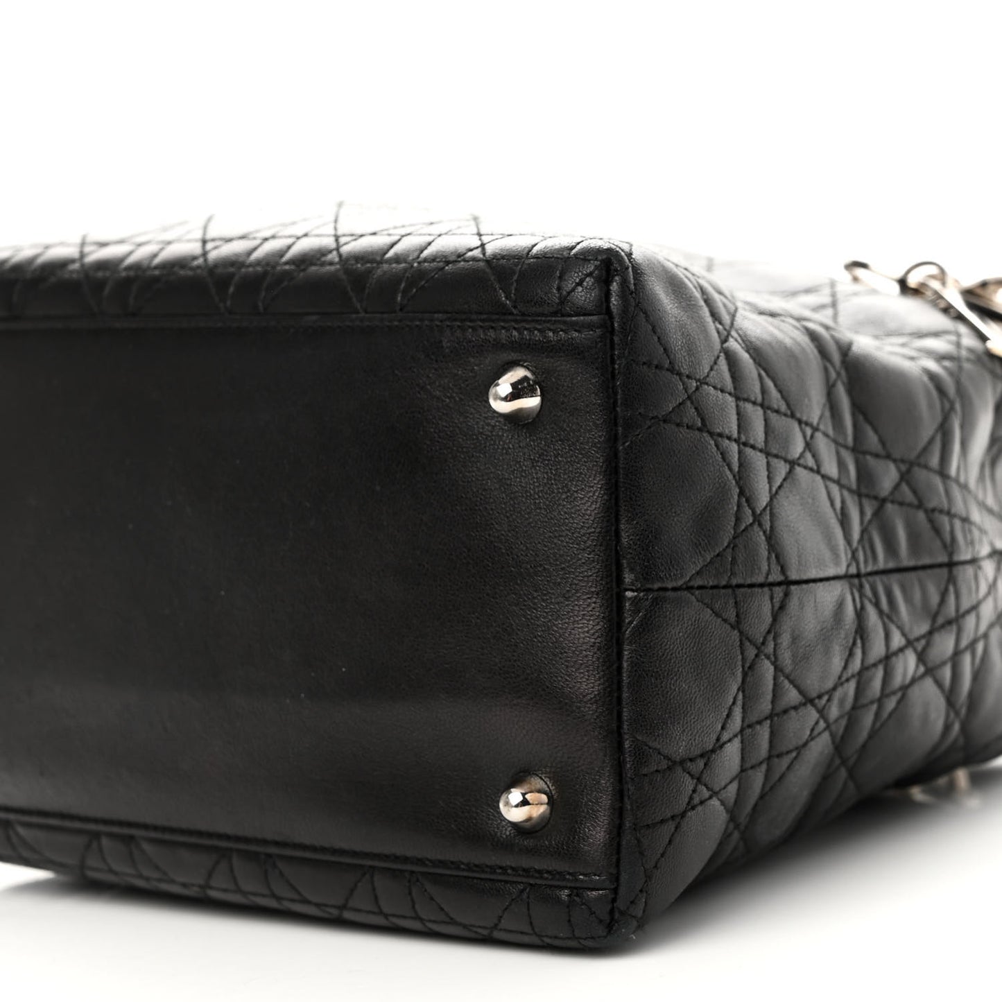 Lambskin Cannage Small Soft Lady Dior Tote Black
