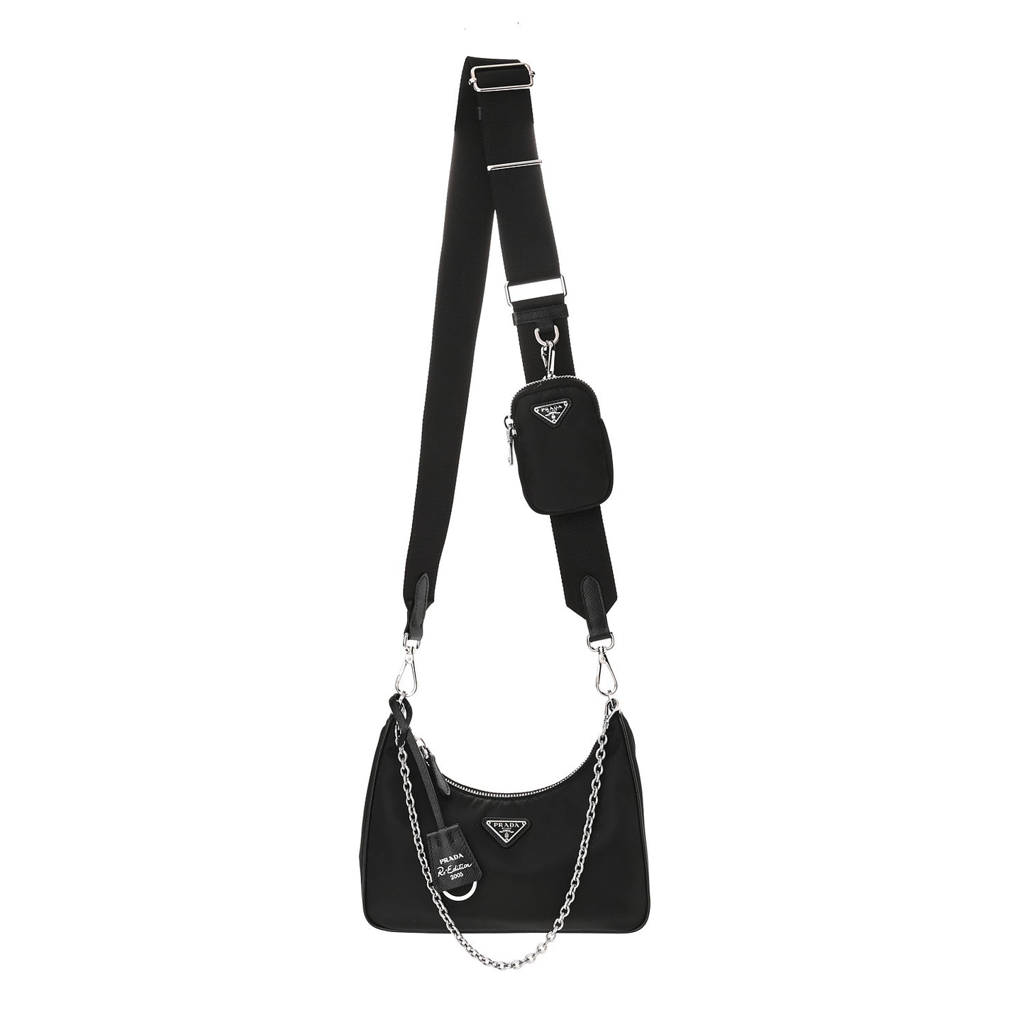 Nylon Re-Edition 2005 Shoulder Bag Black