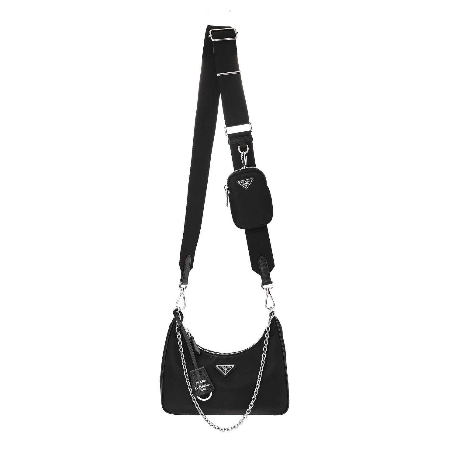 Prada Nylon Re-Edition 2005 Shoulder Bag Black 1 of 12