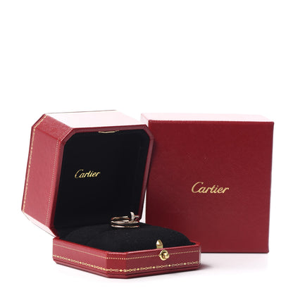 Cartier 18K Pink Gold Diamond Double Juste Un Clou Ring 50 5.25 6 of 6