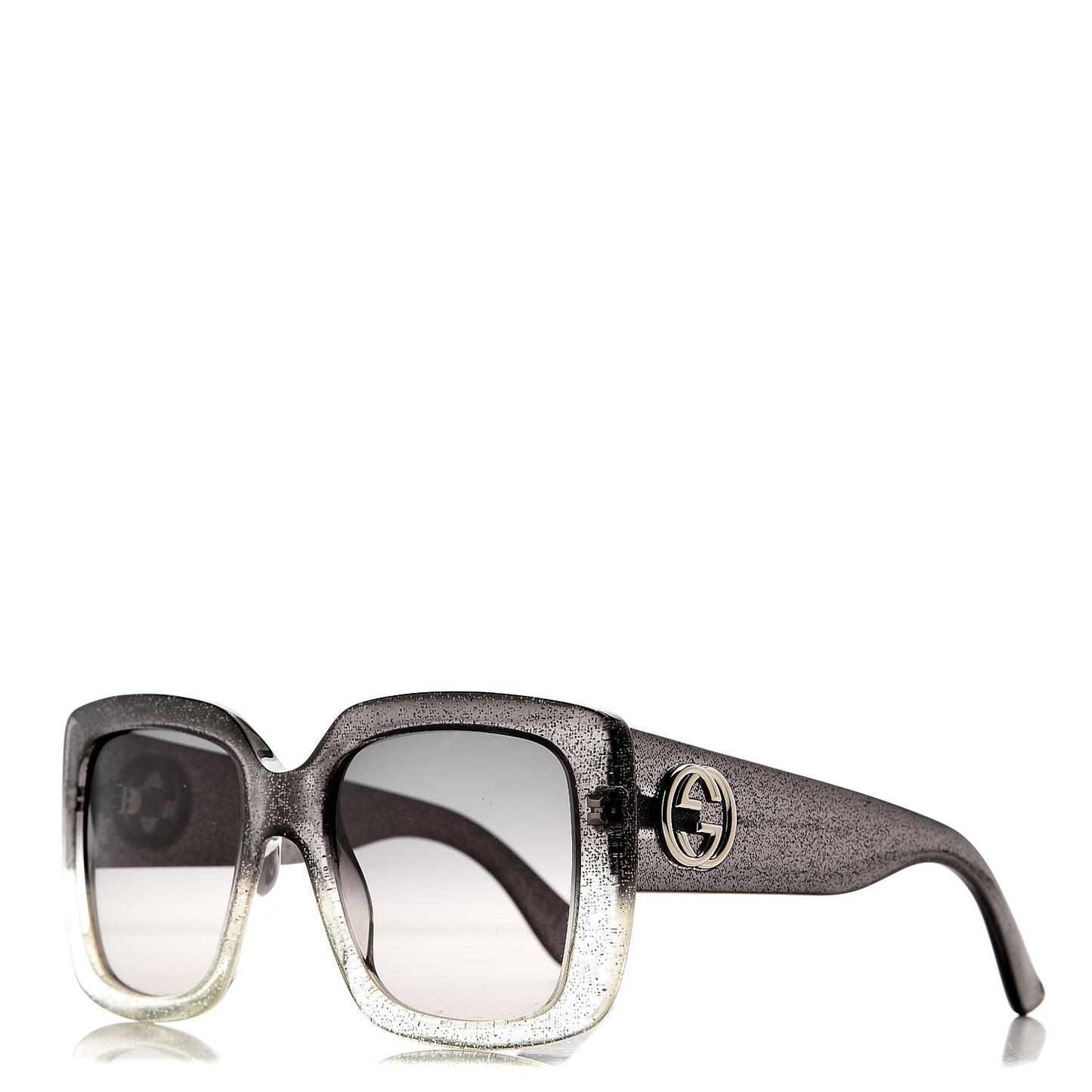 Glitter Square Optyl Sunglasses 3814/S Gray Silver