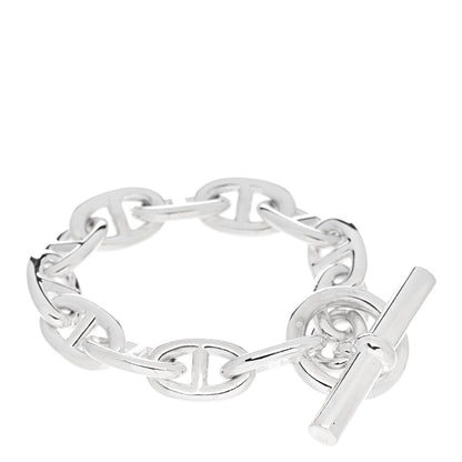 Hermes Sterling Silver TGM Chaine d'Ancre Bracelet 1 of 4