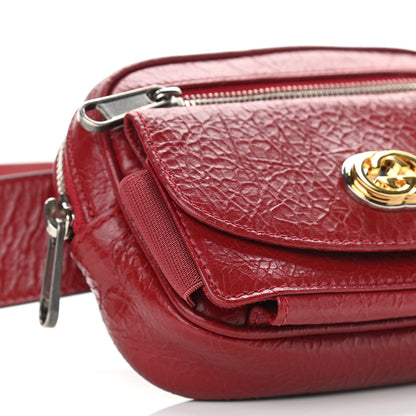Gucci Fluffy Calfskin Mini Morpheus Belt Bag 90 36 Red 9 of 10