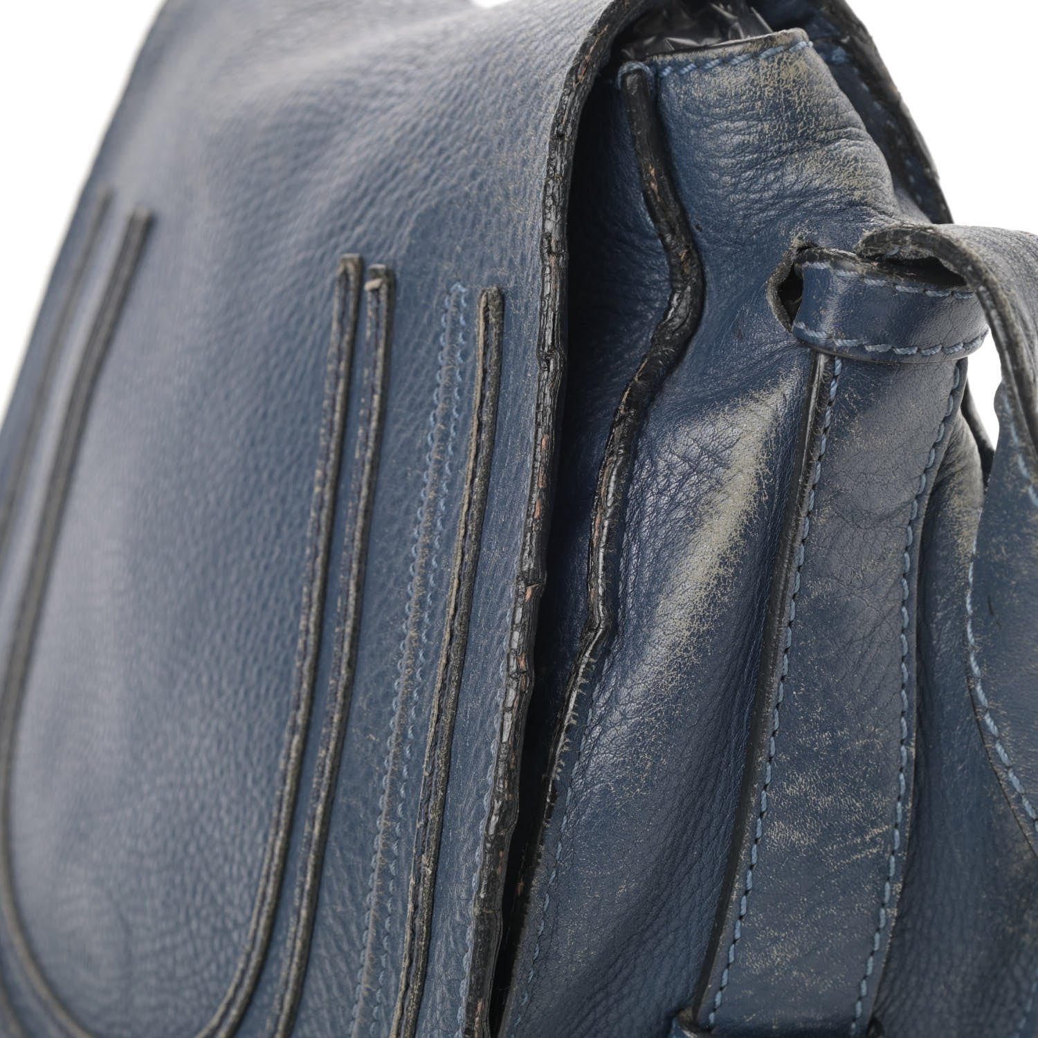 Chloe Calfskin Medium Marcie Round Crossbody Bag Navy 18 of 21