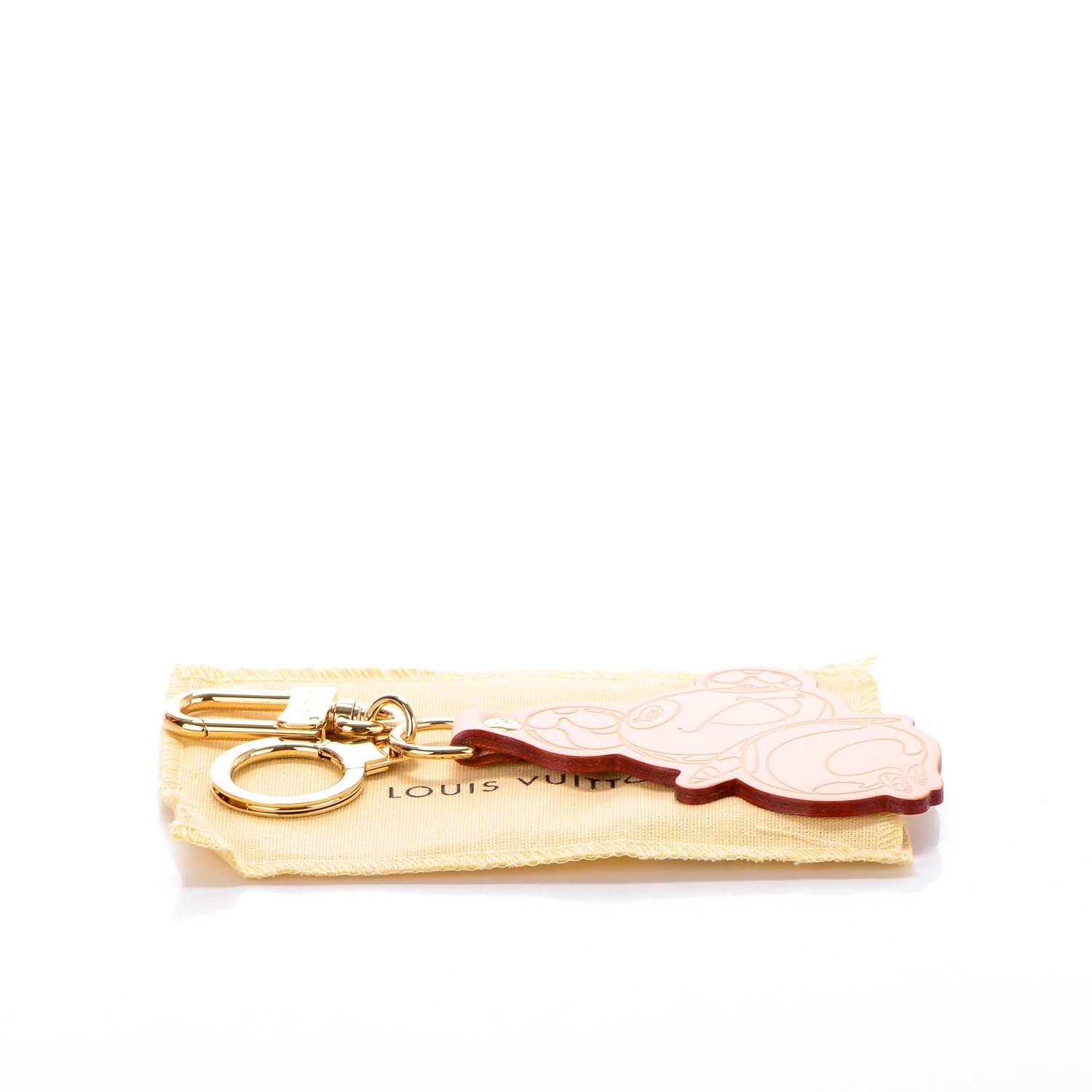 Louis Vuitton Vachetta Monogram Panda Cles Key Chain 5 of 5