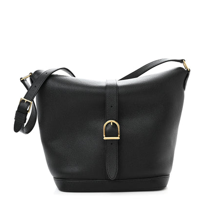 Celine Soft Grained Calfskin Medium Bucket Bag Black 1 of 12
