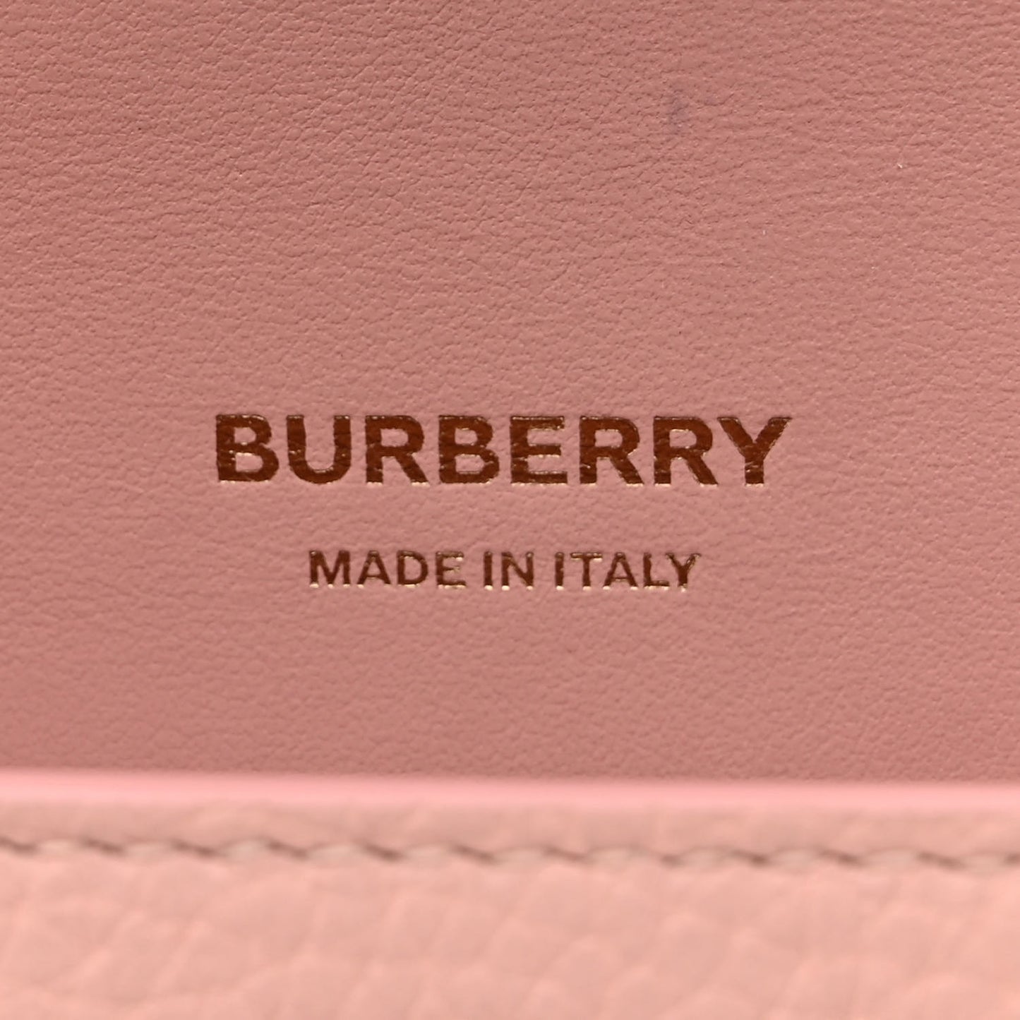 Grained Calfskin Mini TB Elongated Bag Dusty Pink