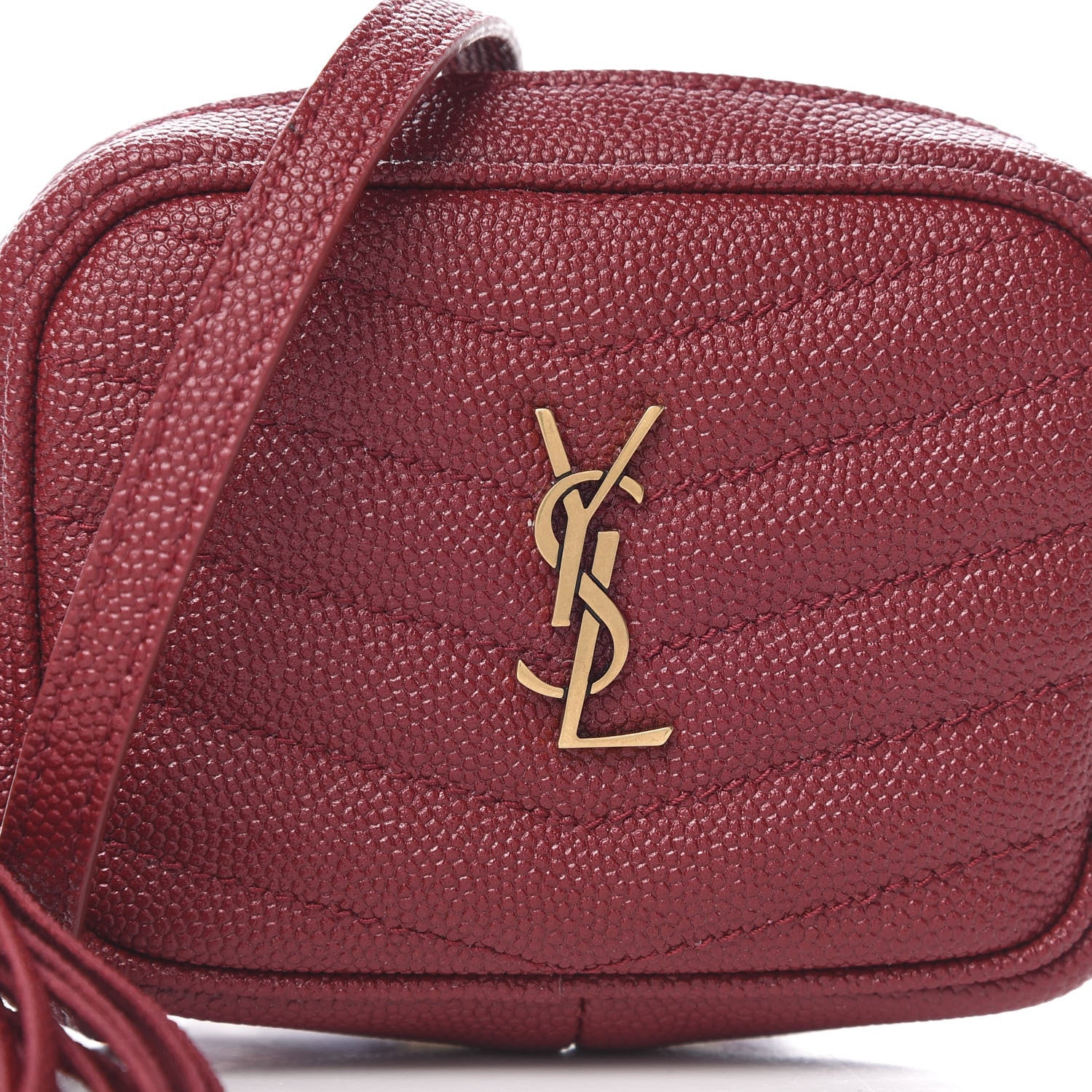 Saint Laurent Grain De Poudre Matelasse Monogram Baby Lou Camera Bag Vinyle 8 of 11
