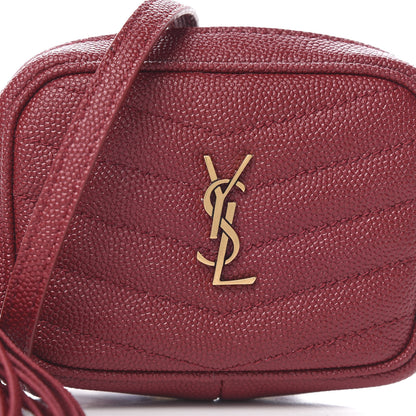 Saint Laurent Grain De Poudre Matelasse Monogram Baby Lou Camera Bag Vinyle 8 of 11