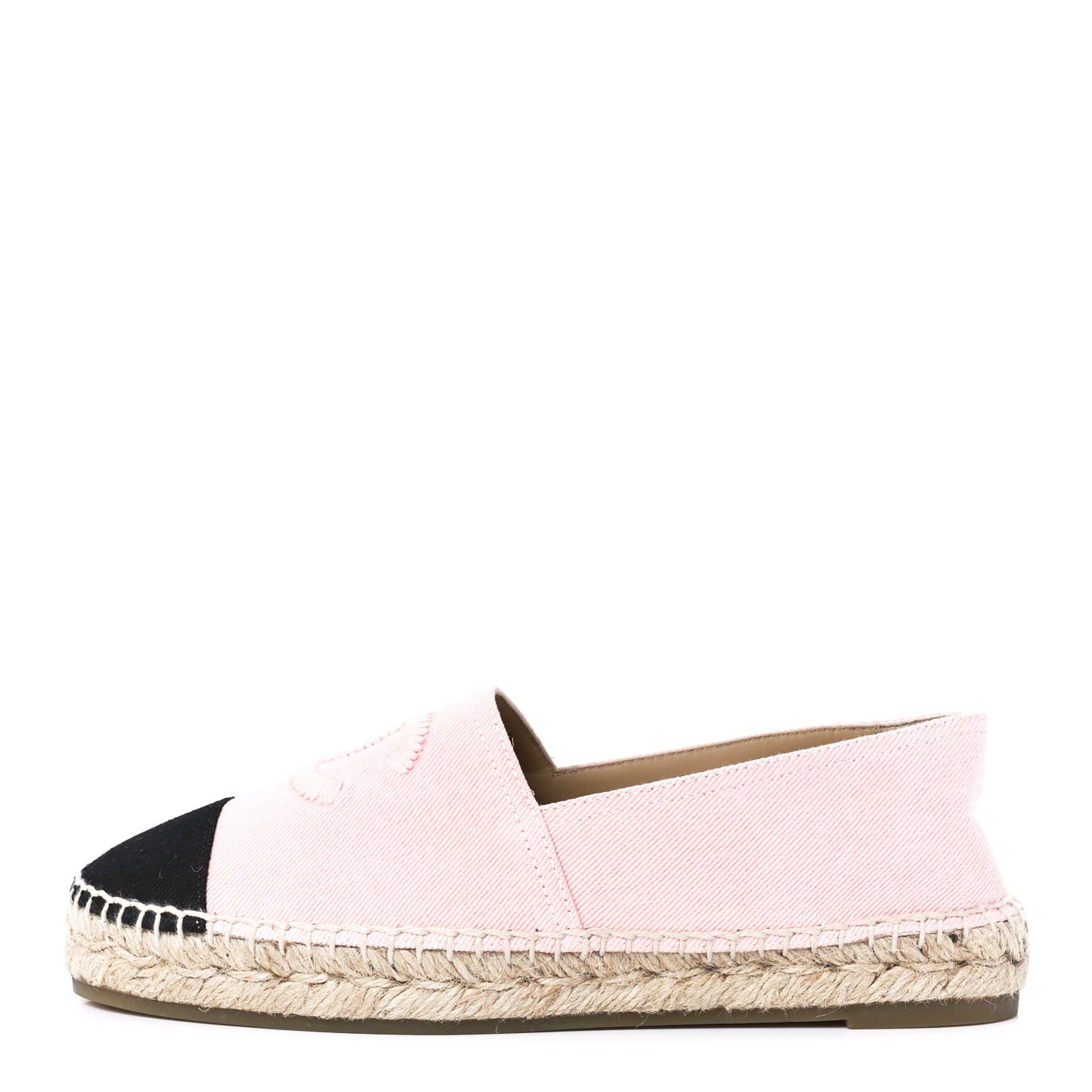 Denim Toile CC Espadrilles 39 Pink Black