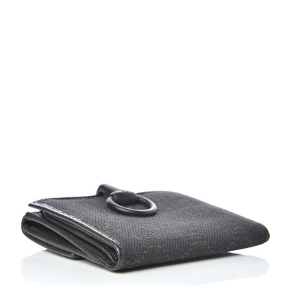 Gucci Monogram Glam French Flap Wallet Black 4 of 12