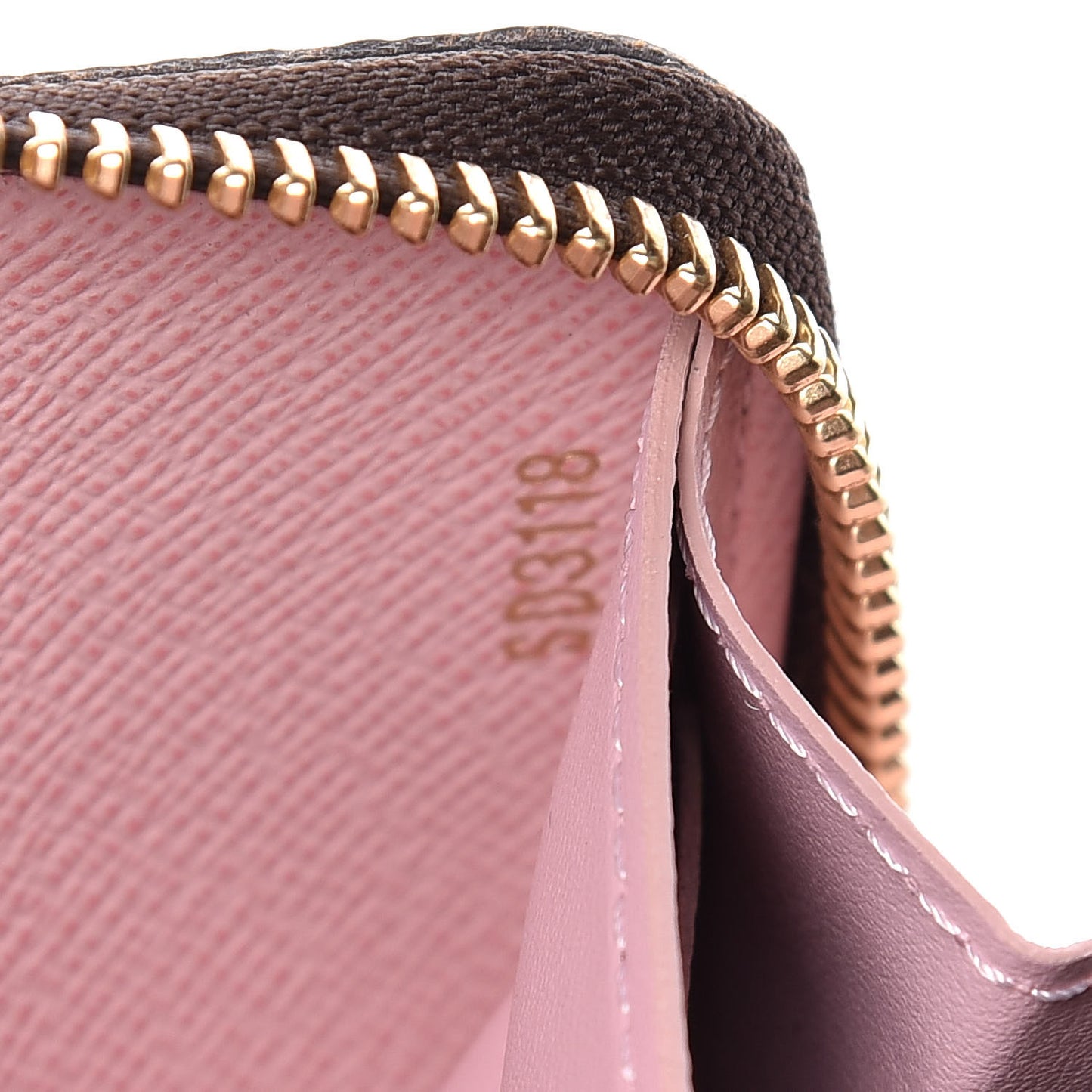 Monogram Clemence Wallet Rose Ballerine