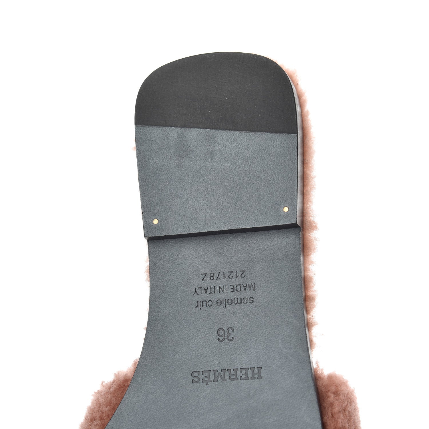 Hermes Woolskin Oran Sandals 36 Rose Aube 9 of 12