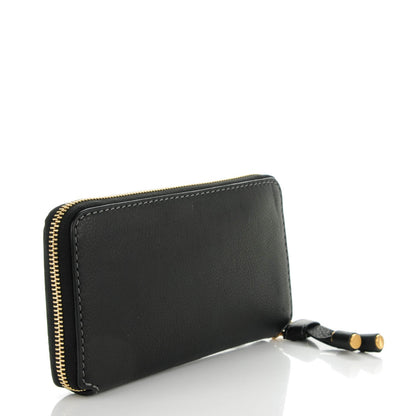 Chloe Grained Calfskin Marcie Long Zip Around Wallet Black 3 of 8