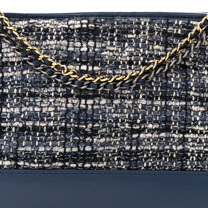 Chanel Tweed Calfskin Medium Gabrielle Hobo Blue 8 of 11