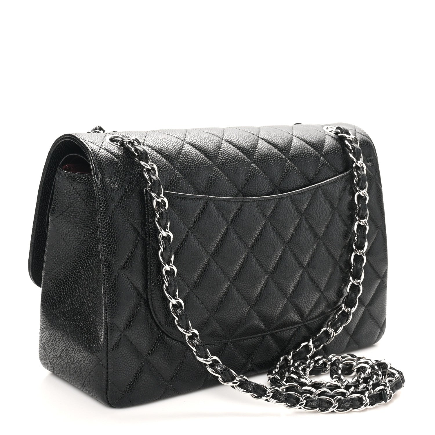 Chanel Caviar Quilted Jumbo Double Flap Black 3 of 11