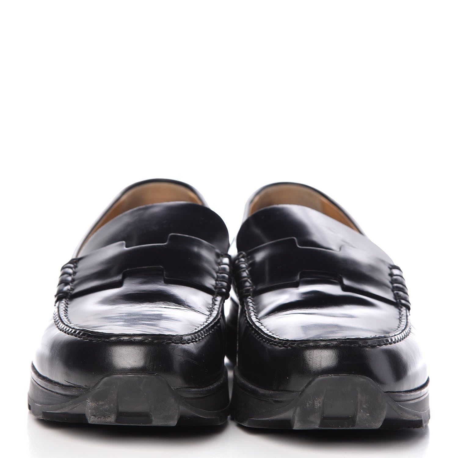 Hermes Tuscan Calfskin Opus Moccasin Loafers 42 Black 2 of 15