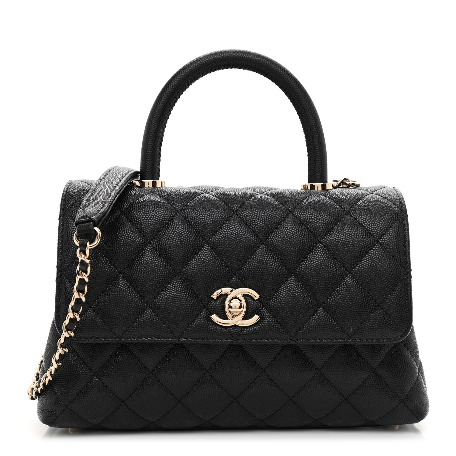 Chanel Caviar Quilted Mini Coco Handle Flap Black 1 of 11