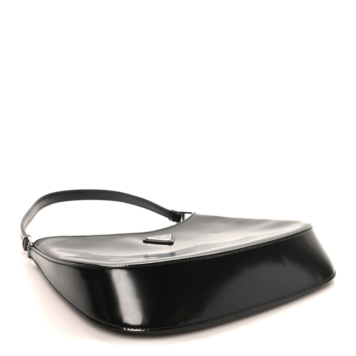 Spazzolato Cleo Shoulder Bag Black