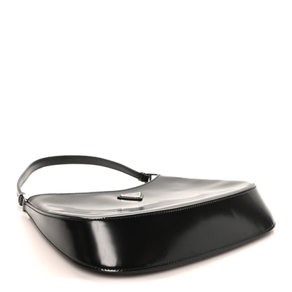 Prada Spazzolato Cleo Shoulder Bag Black 4 of 9