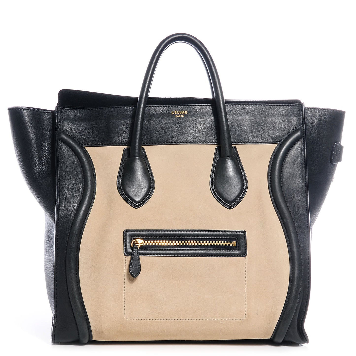 Nubuck Smooth Calfskin Medium Luggage Navy