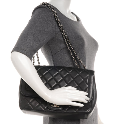 Chanel Lambskin Large Coco Rider Flap Black 2 of 8