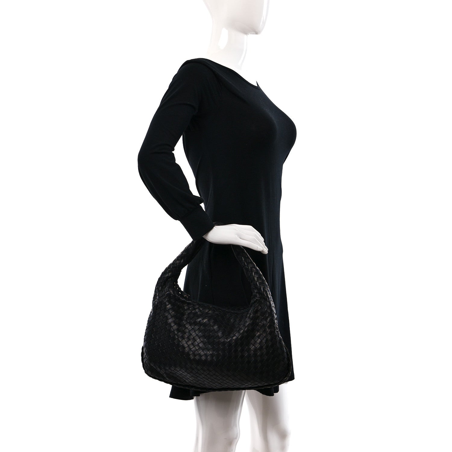 Bottega Veneta Nappa Intrecciato Medium Veneta Hobo Black 2 of 10