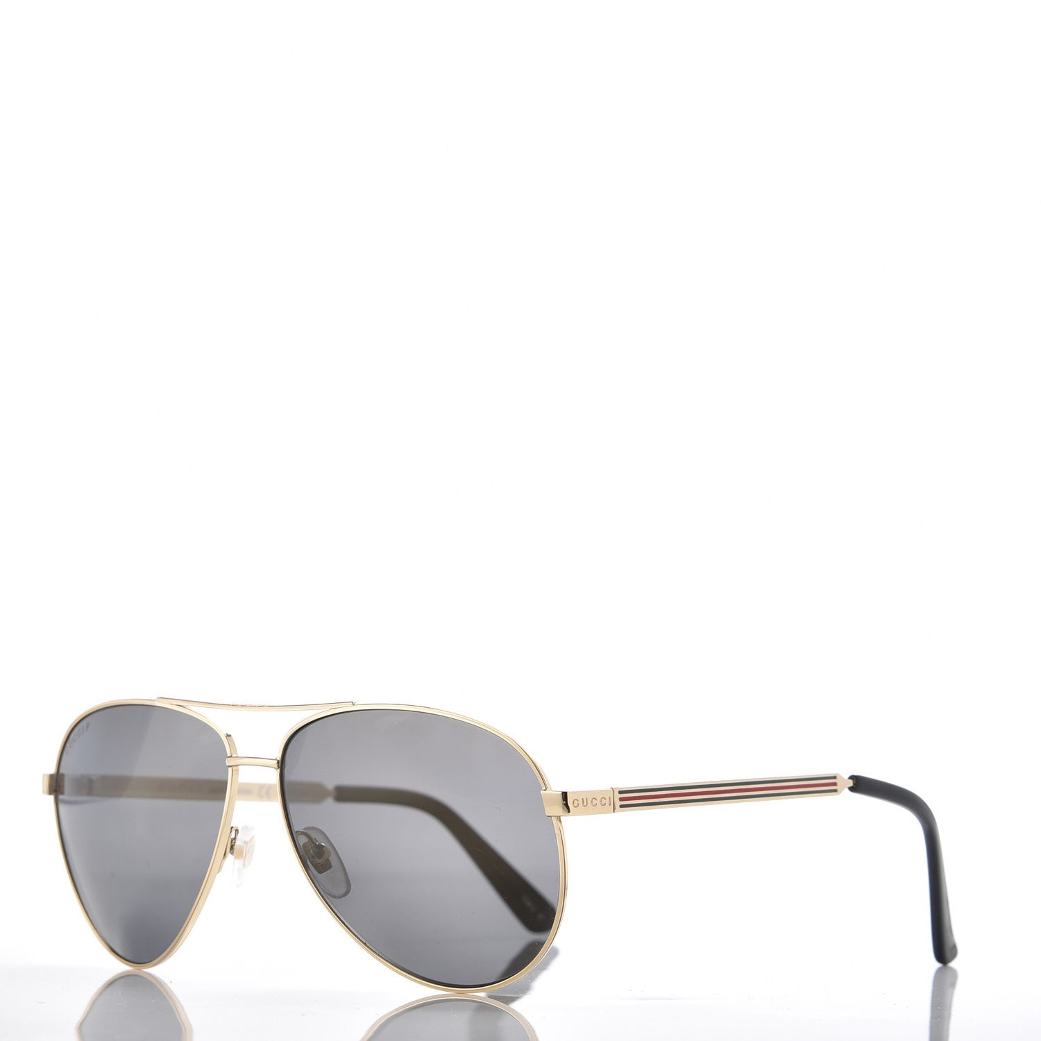 Gucci Aviator Sunglasses GG0237S Gold 1 of 9