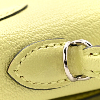 Hermes Chevre Mysore Mini Kelly Sellier 20 Jaune Bourgeon 12 of 15