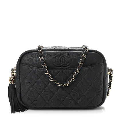 Chanel Caviar Quilted Coco Tassel Camera Case Black 1 of 9