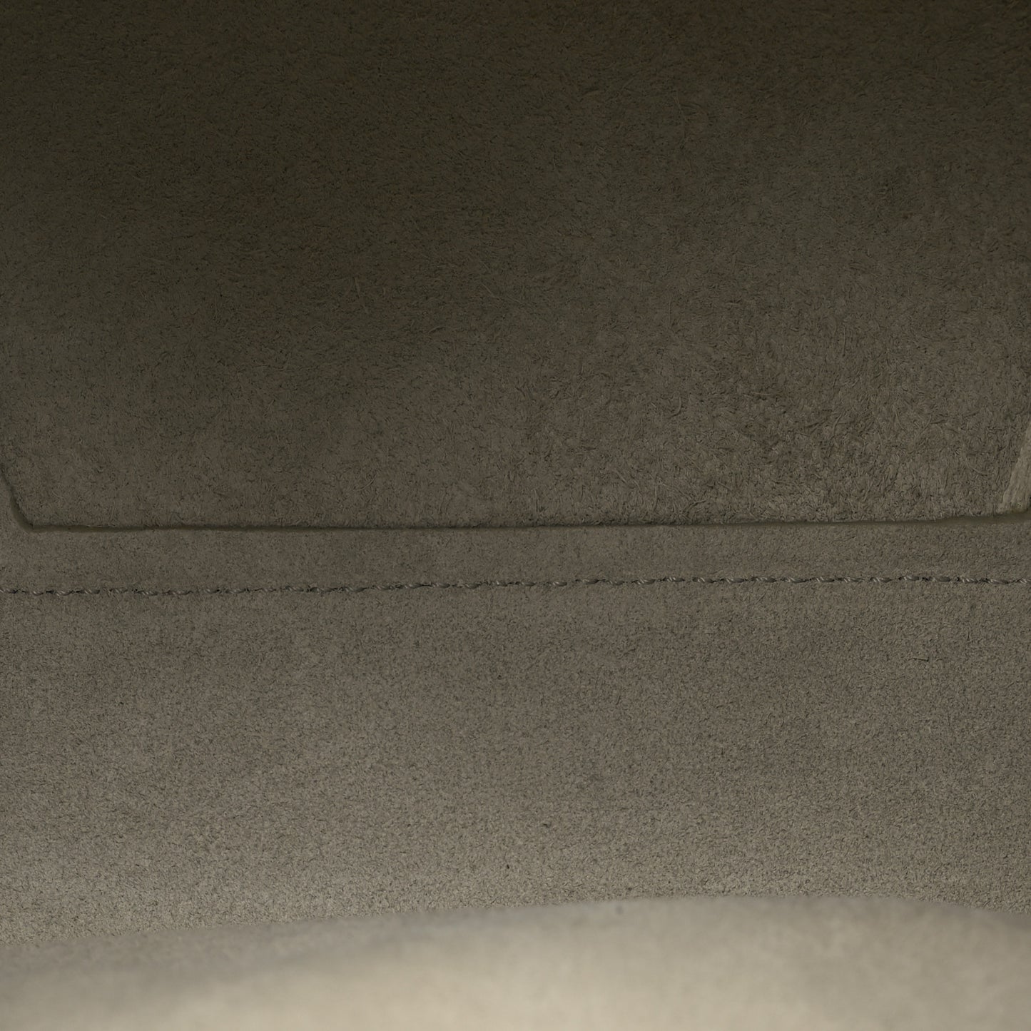 Soft Grained Calfskin Small Sangle Bucket Bag Grey