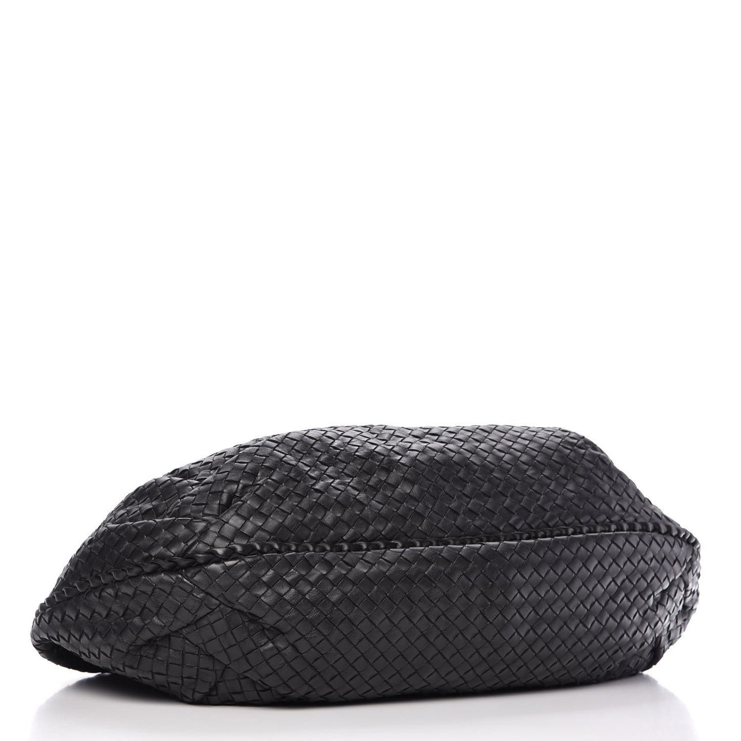 Nappa Intrecciato Large Belly Veneta Hobo Black