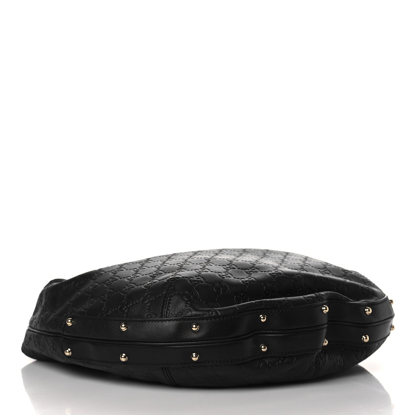 Guccissima Large Biba Hobo Black