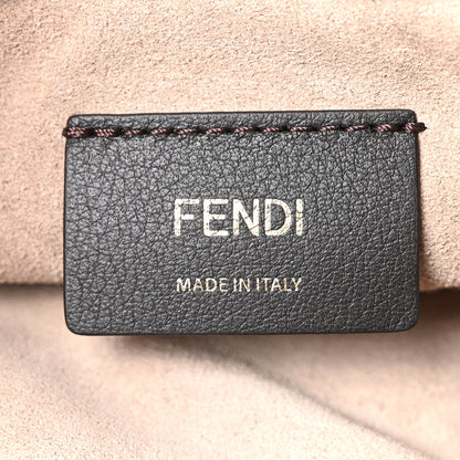 Fendi Suede Sequin Embroidered Small Mamma Baguette Tortora 5 of 9