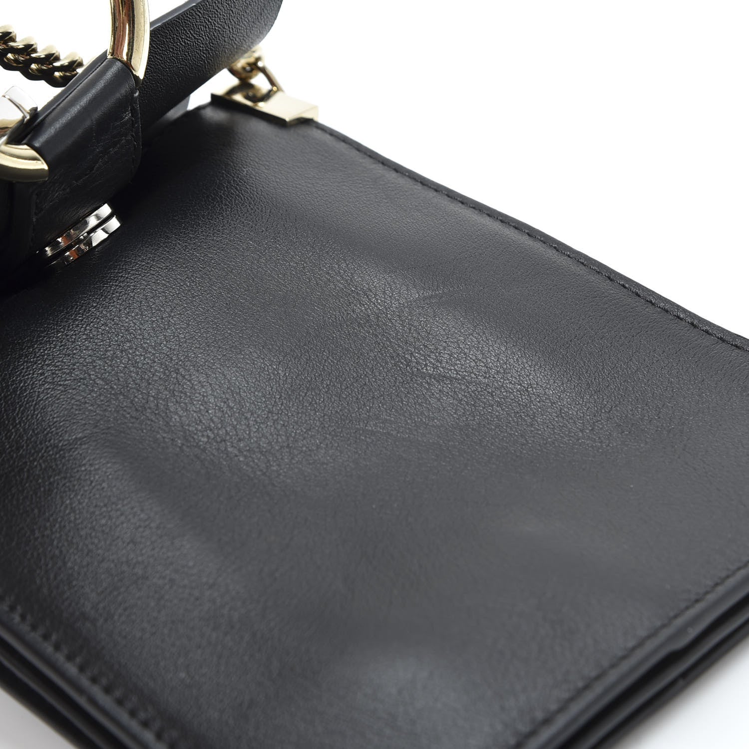 Chloe Suede Calfskin Mini Faye Bracelet Bag Black 7 of 11