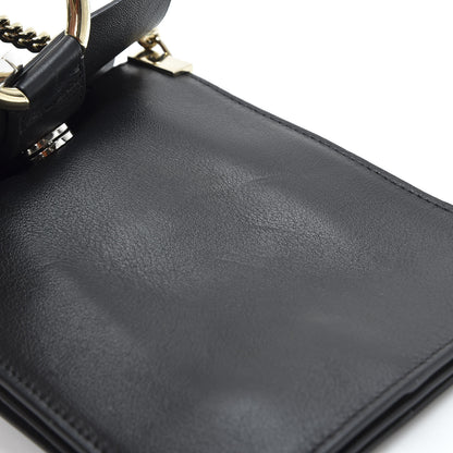 Chloe Suede Calfskin Mini Faye Bracelet Bag Black 7 of 11