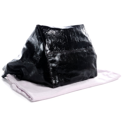 Jimmy Choo Patent Leather Lola Oversized Tote Black 4 of 8