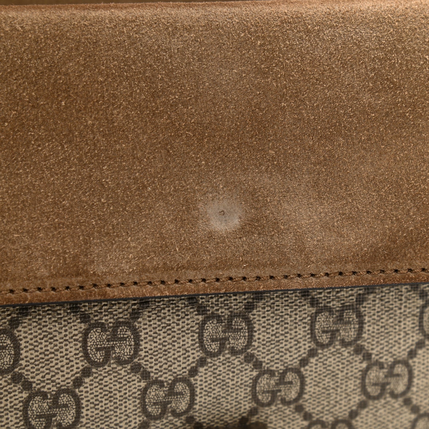 GG Supreme Monogram Mini Dionysus Shoulder Bag Taupe