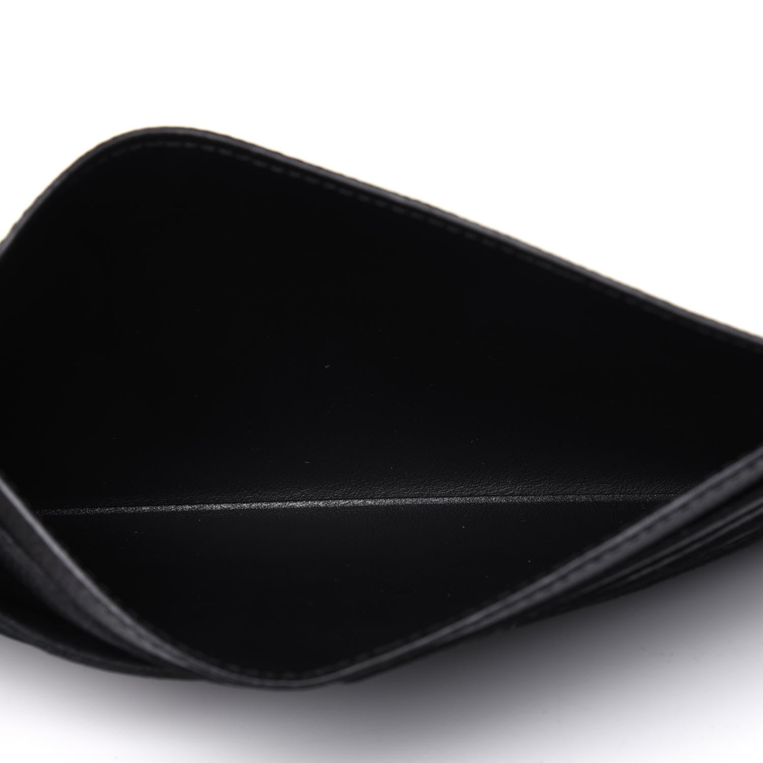 Louis Vuitton Calfskin Felicie Chain Wallet Card Holder Insert Black 5 of 10