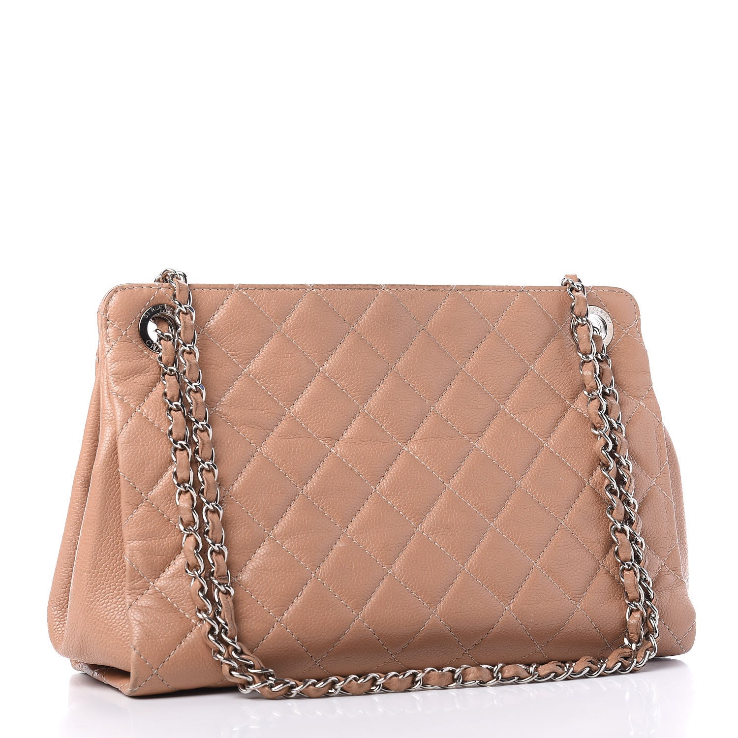 Chanel Caviar Quilted Petit Timeless Tote PTT Beige 3 of 14