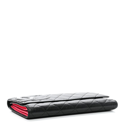 Chanel Calfskin Quilted Cambon Flap Wallet Black 4 of 13